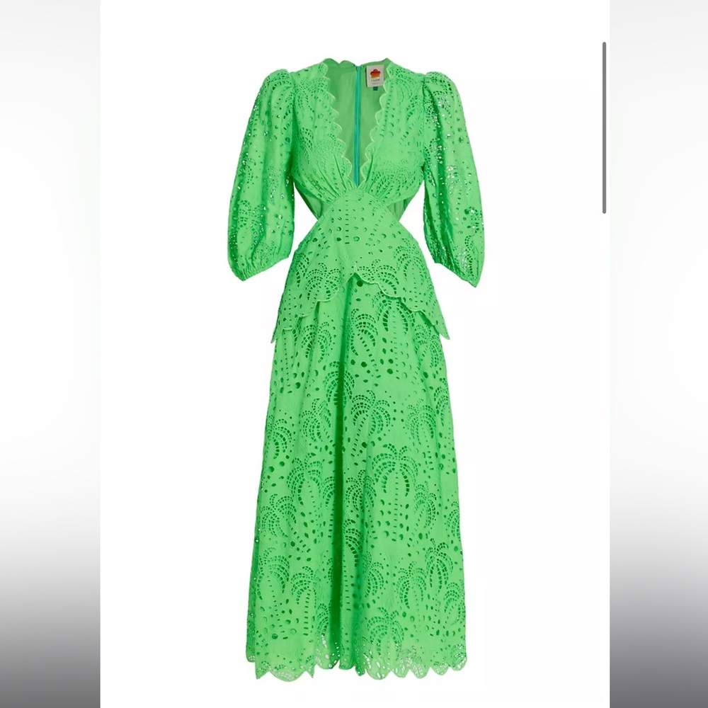 Farm Rio Green Dress size XXS NWT
